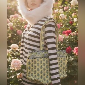 *4 For $10* Vera Bradley Yellow & Blue Paisley elephant Bag